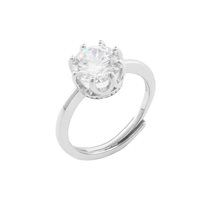 Ring Rebecca Woman Diana Mademoiselle in Silver Zircone SDAABB01